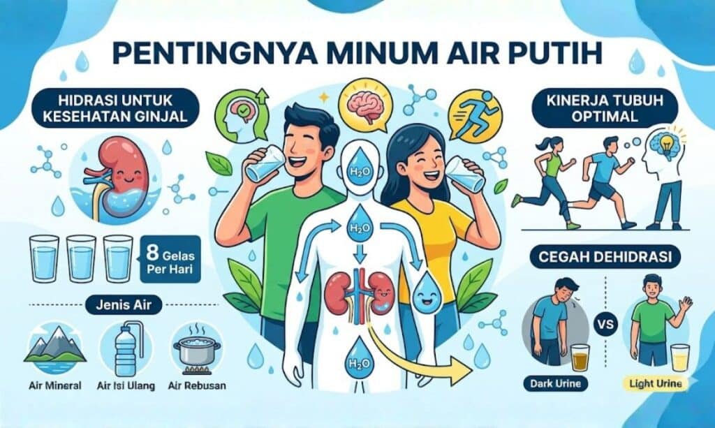Pentingnya Minum Air Putih: Rahasia Hidrasi untuk Kesehatan Ginjal dan Kinerja Tubuh