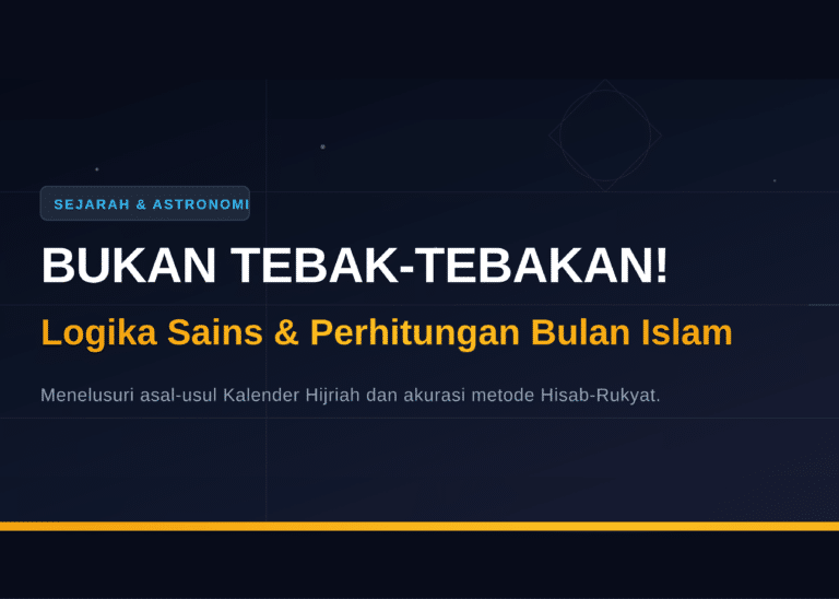 Bukan Tebak-tebakan, Ini Sejarah dan Logika Sains di Balik Perhitungan Awal Bulan Islam